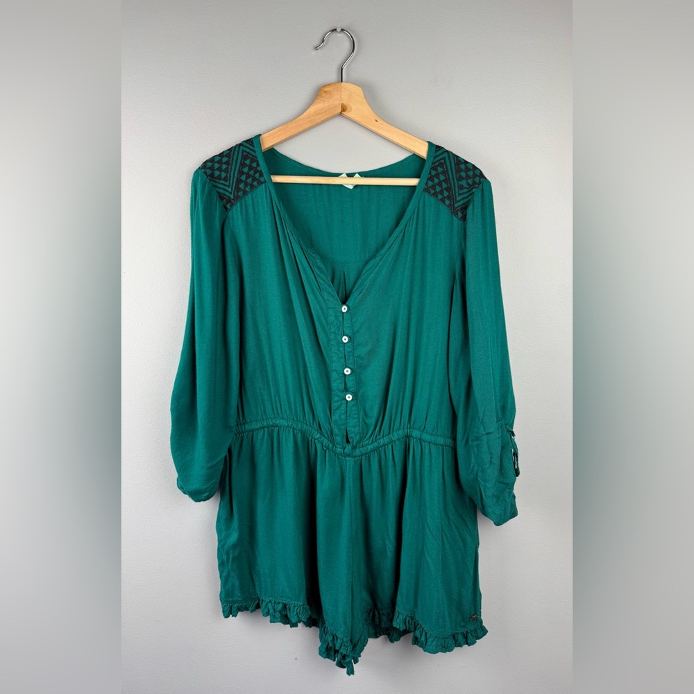 Roxy Teal Romper